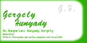 gergely hunyady business card